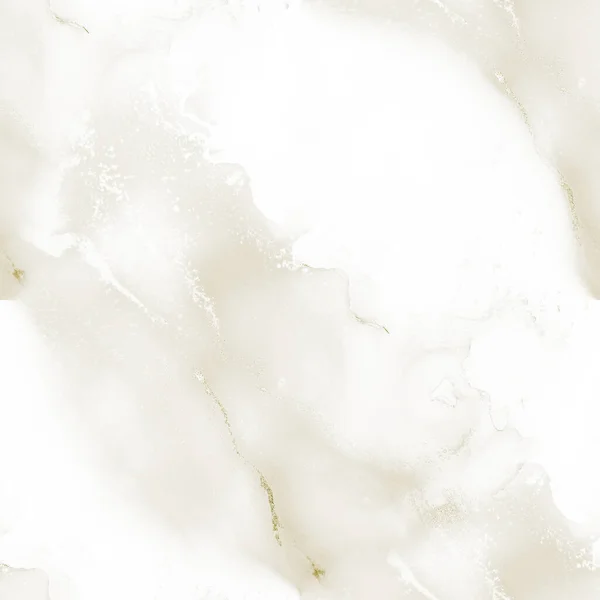 Złoty Kolor Wody Brokat Białe Płynne Tło Foliowy Brokat Alkoholowy — Zdjęcie stockowe