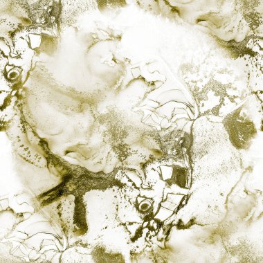 Altın Alkol Mürekkebi Parıltısı. Alkol Mürekkebi Geçmişi. Folyo Suyu Renkli Grunge. Sıvı Lüks Şablon. Grain Grunge Arkaplanı. Parlak Kusursuz Özgeçmiş. Kusursuz Altın Işıklı Boyama. Altın Mürekkep Boyası.