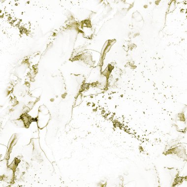 Altın Alkol Mürekkebi Parıltısı. Parlak Sulu Renkli Grunge. Altın Sanat Boyası. Su Boyası Arkaplanı. Tahıl Tekrarlama Arkaplanı. Aydınlık Özgeçmiş. Sıvı Lüks Şablon. Altın Modern Kusursuz Boyama.