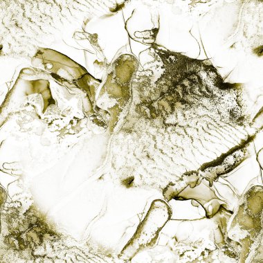 Altın Alkol Mürekkebi Grunge. Akışkan Beyaz Şablon. Altın Sanat Boyası. Altın Işık Lüks Boyama. Alkol Mürekkebi Geçmişi. Tahıl Tekrarlama Arkaplanı. Kusursuz Işık Arkaplanı. Beyaz Su Rengi Parlatıcısı.