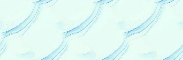 Алкогольные Чернила Повторяются Голубая Акварель Синий Абстрактный Фон Акварель Морского — стоковое фото
