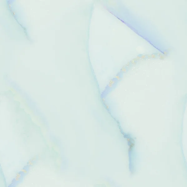 ゴールドウォーターカラー大理石 大理石の水彩画を描く 銅アルコールインク水彩 現代の抽象的なテンプレート 東洋的背景を持つ ホワイトアルコールインクキャンバス ライト シームレス グリッター ブルーアートペイント — ストック写真