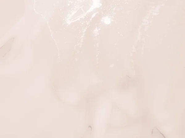 Блестящий Алкогольный Чернильный Мрамор Бежевый Чернильный Камень Фон Коричневого Мрамора — стоковое фото