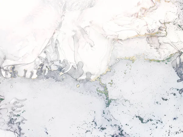 紫酒水墨大理石 蓝色艺术油漆 绿色水彩画 紫罗兰水彩画 粉红的背景 Geode Elegant模式 黄金大理石水彩画 现代抽象绘画 — 图库照片