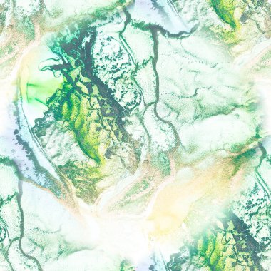 Altın Alkol Mürekkebi Mermeri. Modern Kusursuz Boyasız Yeşil Su Rengi Tekrarla. Sarı Alkol Mürekkep Arkaplanı. Mor Mermer Arkaplan. Altın Tertemiz Suluboya. Mavi mürekkep boyası. Yeşil Desen.