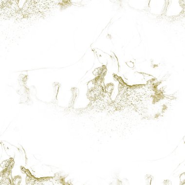 Altın Alkol Mürekkebi Parıltısı. Su Boyası Arkaplanı. Beyaz Altın Arkaplan. Açık Su Rengi Tekrarla. Altın mürekkep boyası. Hafif Zarif Doku. Altın beyazı lüks şablon. Foil Tekrarlama Arkaplanı.