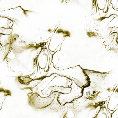 Altın Su Rengi Parıltısı. Altın Modern Lüks Şablon. Folil Oriental Arkaplan. Altın mürekkep boyası. Su Boyası Arkaplanı. Grain Grunge Arkaplanı. Beyaz Alkol Mürekkebi Parıltısı. Sıvı Konforlu Doku.