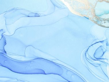 Altın Alkol Mürekkebi Mermeri. Bakır Su Rengi Arkaplanı. Folil Mermer Suluboya. Lüks Su Boyası Mermeri. Mavi Sanat Boyası. Altın doğulu arka plan. Jeodot Zarif Parıltısı. Lüks Soyut Şablon.