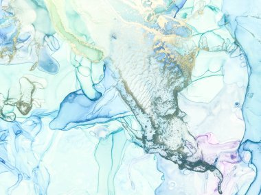 Folyo Su Boyası Mermeri. Altın Alkol Mürekkep Tablosu. Parlak Sulu Suluboya. Mavi Sanat Boyası. Altın Soyut Suluboya. Pembe Mermer Arkaplan. Akışkan Zarif Doku. Lüks Soyut Şablon.