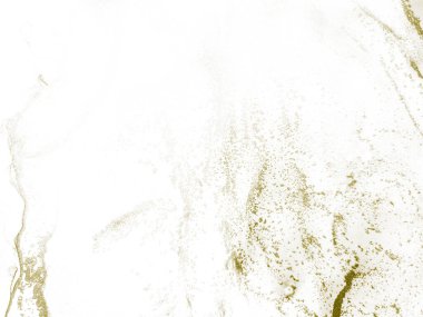 Altın Alkol Mürekkebi Grunge. Sıvı Lüks Parlatıcı. Folyo Suyu Renkli Grunge. Beyaz Parıltı Arkaplanı. Altın mürekkep boyası. Su Boyası Arkaplanı. Parlak Altın Arkaplan. Altın Modern Lüks Boyama.