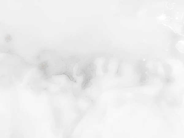 白酒水槽 灰色油墨油漆 浅水色卷曲 Foil Grunge Background 水的颜色背景 明亮的背景 明快奢华的图案 灰光金色绘画 — 图库照片