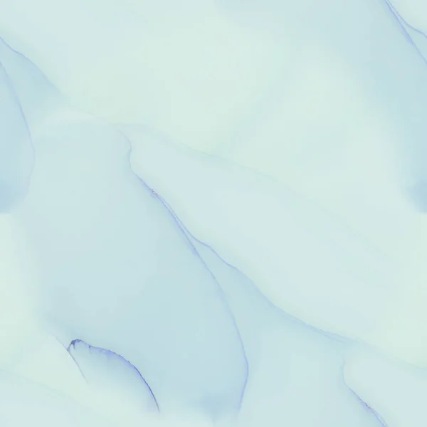 アルコールインクの繰り返しパターン 海モダンアブストラクトテンプレート Blue Paint Background 青い海の水彩画 ライトウォーターカラーペイント 海の色を繰り返します 青いグラデーションの背景 シーインク水彩 — ストック写真