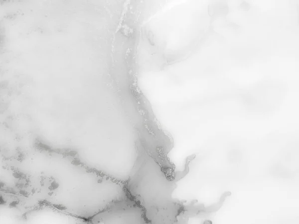 白酒水槽 浅水彩色帆布 Foil Abstract Background 明亮的背景 轻盈奢华的图案 酒精墨水背景 灰色艺术油漆 灰色现代抽象绘画 — 图库照片