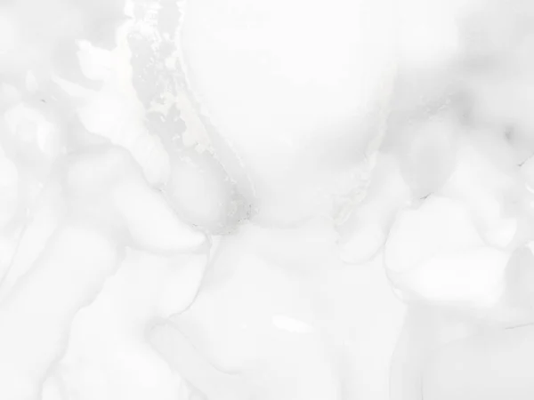白酒水槽 浅水色卷曲 水的颜色背景 Foil Abstract Background 轻盈优雅的光泽 灰色油墨油漆 明亮的背景 灰色豪华金色模板 — 图库照片