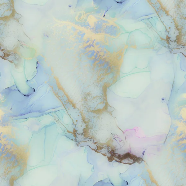 Rosa Alkoholbläckmarmor Foil Marble Akvarell Lyx Vatten Färg Marmor Fluid — Stockfoto