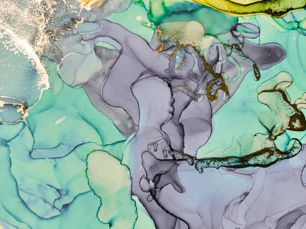Mármore Violeta Cor Água Geode Elegant Pattern Cor Água Verde — Fotografia de Stock
