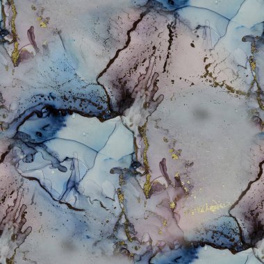 Altın rengi mermer. Mor Alkol Mürekkep Tablosu. Açık Mavi Parıltı. Violet Mermer Suluboya. Pembe doğulu arka plan. Mavi Sanat Boyası. Leylak rengi suluboya. Modern Soyut Şablon.