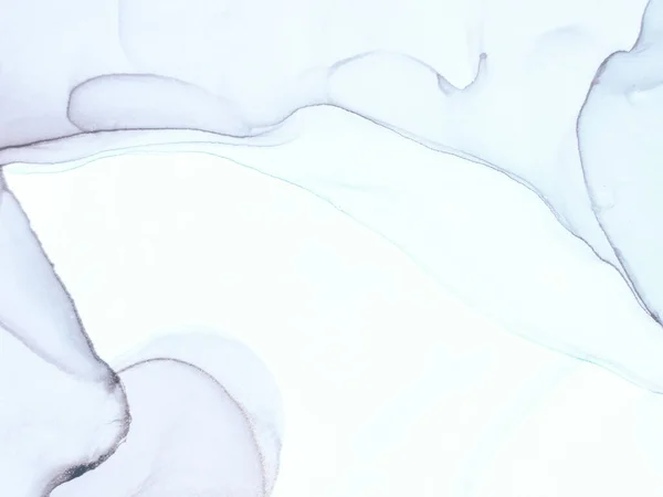 ブルーアルコールインク大理石 バイオレットインクペイント 青い水の色大理石 バイオレット水の色背景 ピンクグラデーションの水彩 金の大理石の背景 優雅な模様を描く 近代抽象絵画 — ストック写真