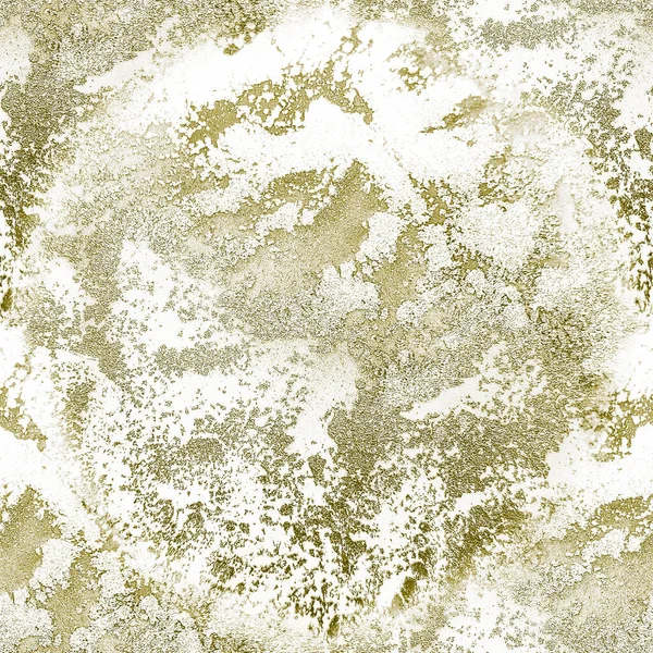 Gold Water Color Upprepa Foil Seamless Bakgrund Grå Grunge Bakgrund — Stockfoto
