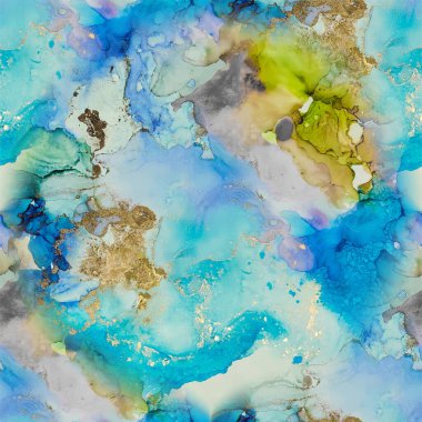 Soyut suluboya kusursuz vektör illüstrasyon arka planı, mermer yüzey konsepti. Akıcı Zarif Doku