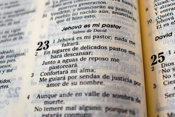 Jehová Versículo Biblia Del Pastor — Foto de Stock