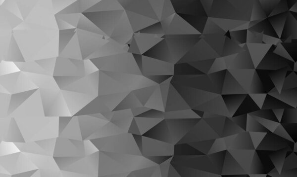 black white gradient low poly background