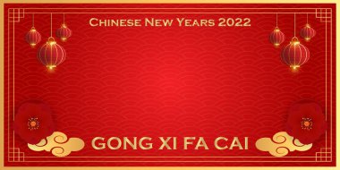 Çince yeni yıl boş arkaplan