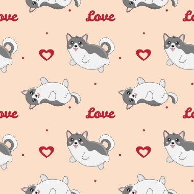 Kabuklu ve kalpli kusursuz bir leke. Ambalaj kağıtları, tebrik kartları ve mevsimlik tasarımlar için arka plan. Sevgililer günün kutlu olsun..