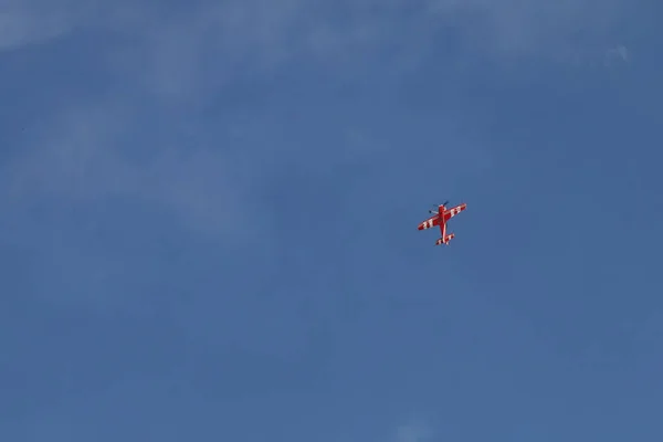 Novoselivka Região Dnipropetrovsk Ucrânia 2016 Airshow Aviões Ultraleves Esportivos Céu — Fotografia de Stock