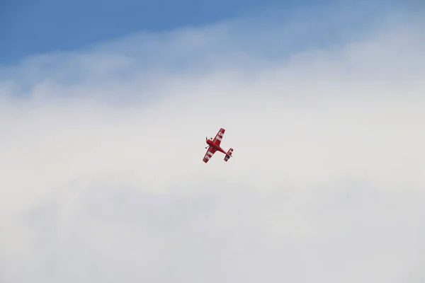 Novoselivka Região Dnipropetrovsk Ucrânia 2016 Airshow Aviões Ultraleves Esportivos Céu — Fotografia de Stock