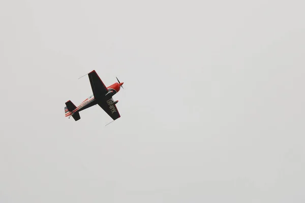 Novoselivka Região Dnipropetrovsk Ucrânia 2016 Airshow Aviões Ultraleves Esportivos Céu — Fotografia de Stock