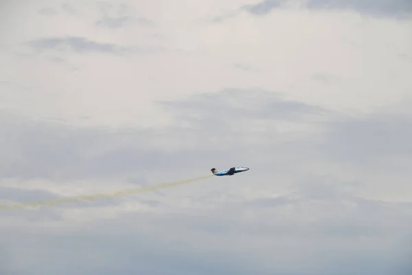 Novoselivka Regiunea Dnipropetrovsk Ucraina 2016 Airshow Avioane Ultralight Sportive Cer — Fotografie, imagine de stoc