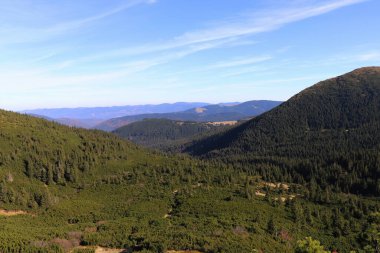 Mountain ranges in the Carpathians, Ukraine