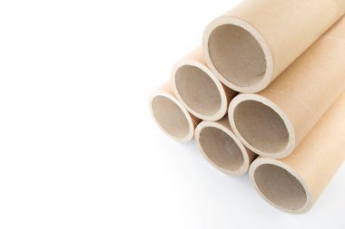 Silindir tüp, izole edilmiş beyaz arkaplan üzerinde