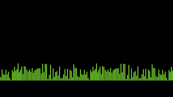 Effetto Visivo Equalizzatore Dinamico Onde Sonore Astratte Equalizzatore Digitale Semplice — Video Stock