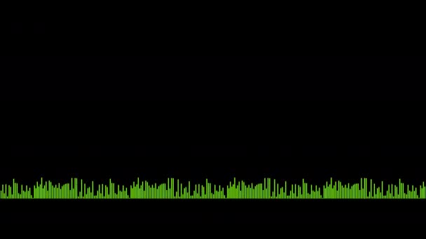 ダイナミックイコライザの視覚効果 アブストラクト音波 デジタル簡易イコライザ 絶縁型背景 — ストック動画