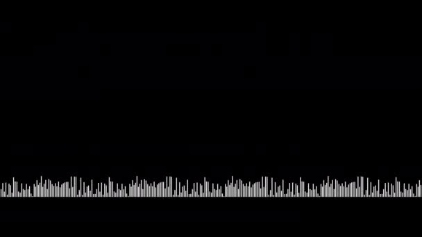 Динамічний Візуальний Ефект Еквалайзера Абстрактні Звукові Хвилі Цифровий Простий Еквалайзер — стокове відео