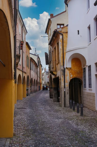 Narrow Medieval Street Padua Region Veneto Italy — Stockfoto