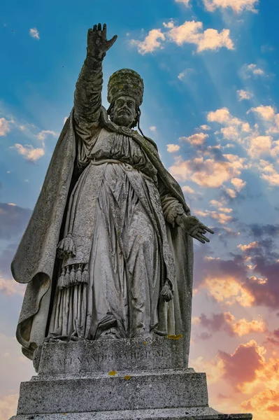 Marble Statue Pietro Ottoboni Pope Alexander Viii One Statues Located — Φωτογραφία Αρχείου