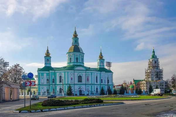 Scenic View Histirical Pokrovsky Cathedral Kathedraal Van Theotokos Okhtyrka Sumy — Stockfoto
