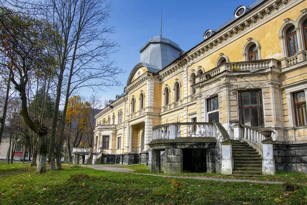 Scénický Pohled Barokní Palác Groedl Skole Karpat Lvov Ukrajina Stock Obrázky