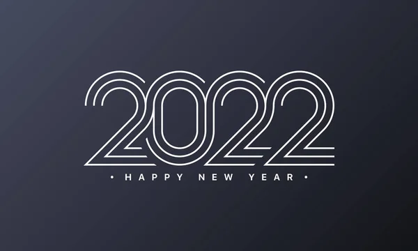 Mutlu yıllar 2022. Karanlık bir arkaplanda mutlu yıllar. Tatil tebrik kartı.