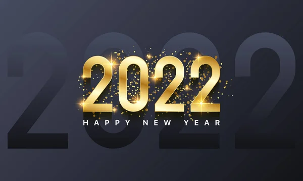 Mutlu yıllar 2022. Tatil tebrik kartı.