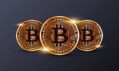 Bitcoin Şifreleme Para Birimi Karanlık Arkaplanda