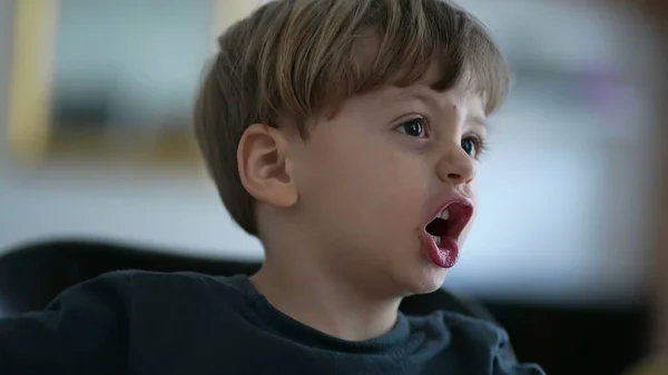 Van Streek Kleine Jongen Schreeuwen Boos Kind Schreeuwen — Stockfoto