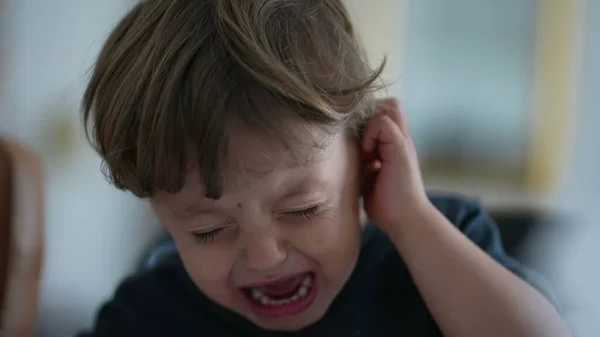 Niño Molesto Llorando Niño Pequeño Llora —  Fotos de Stock