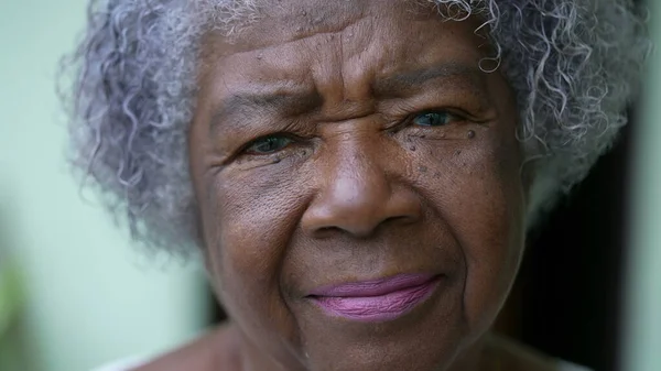 Portrait of a senior black woman looking at camera