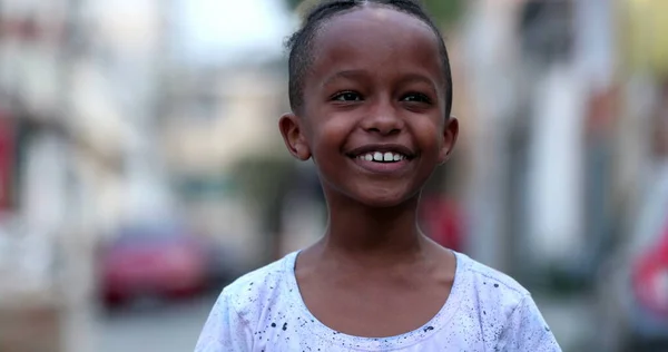 Mieszane Rasy Portret Chłopca Afryki Mieszanka Etniczne Dziecko — Zdjęcie stockowe