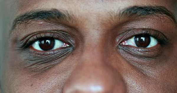 African Man Meditating Close Eyes — Stockfoto