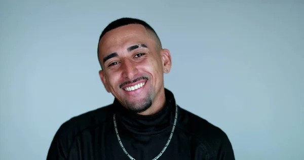 Portrait Happy Hispanic South American Man Smiling — Fotografia de Stock